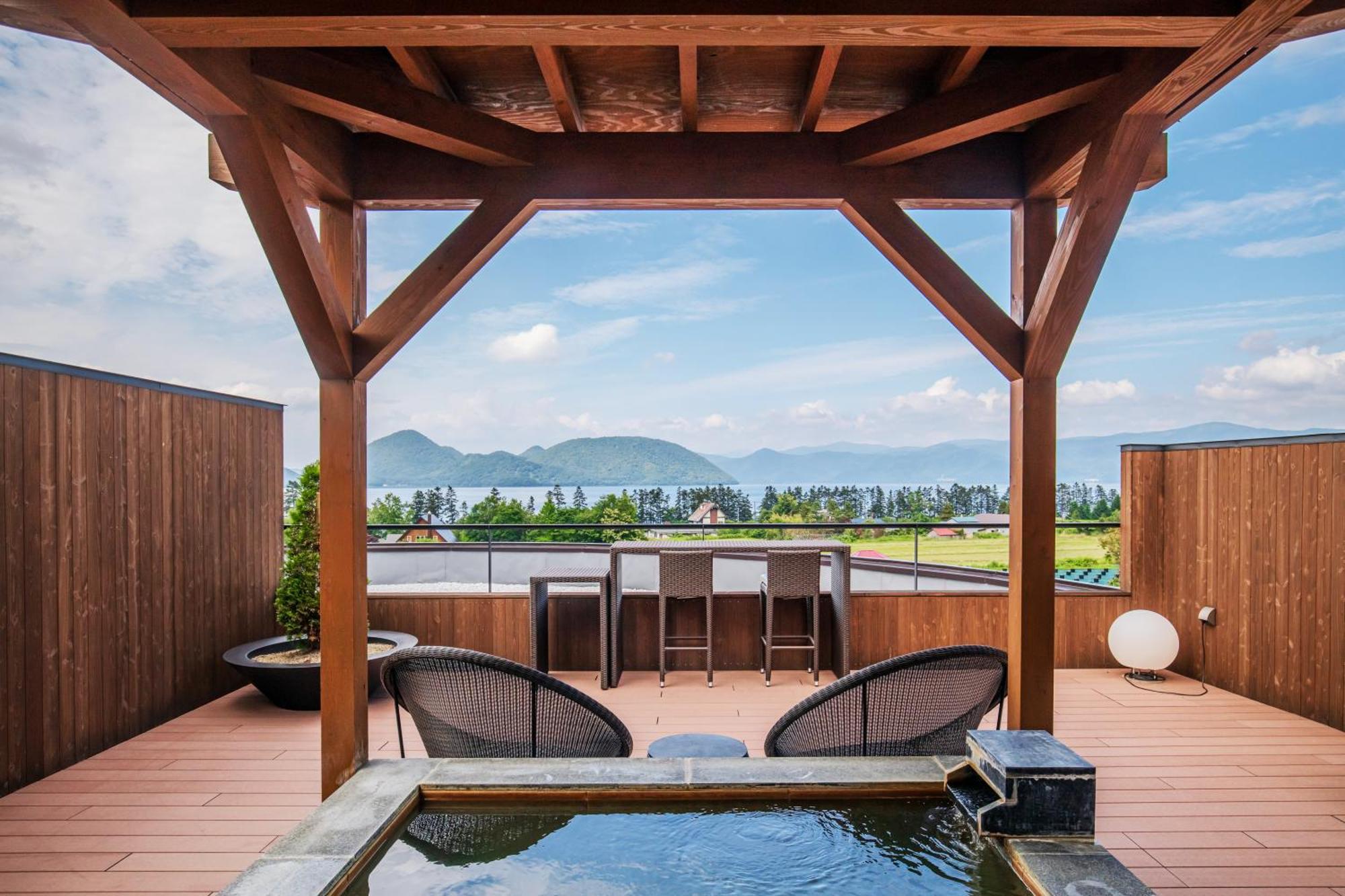 Lake Toya Tsuruga Resort Hikarinouta Toyako Dış mekan fotoğraf