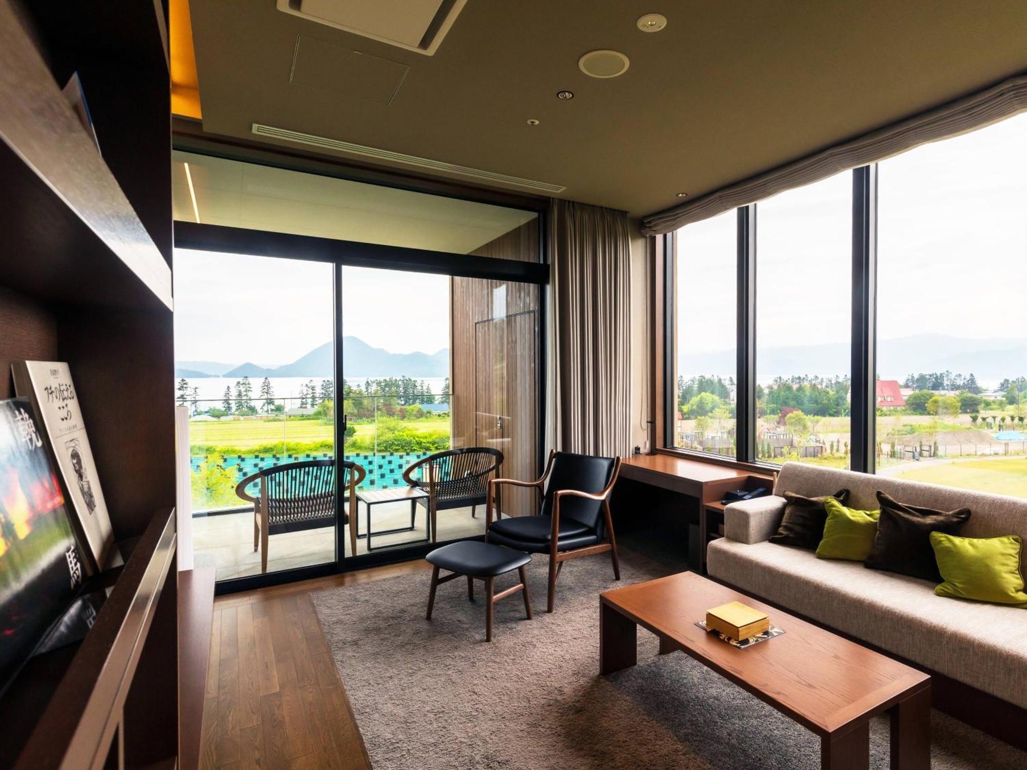 Lake Toya Tsuruga Resort Hikarinouta Toyako Oda fotoğraf